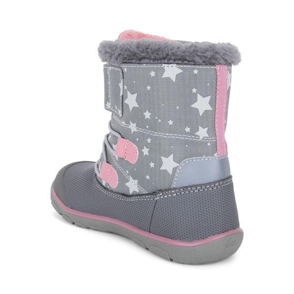 Gilman Waterproof Winter Boots -  Gray/Stars