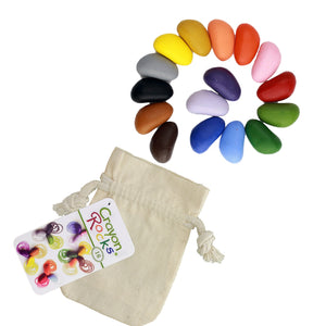 Crayon Rocks 16 Colours in a Muslin Bag