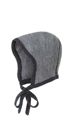 Knitted Bonnet - Anthracite/Grey