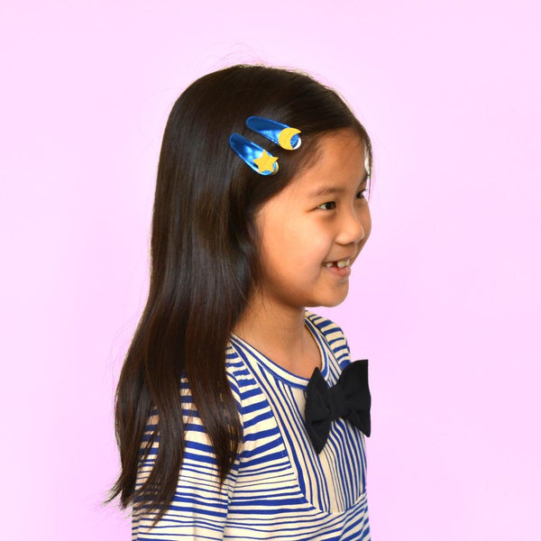 Hello Shiso Moon + Star Hair Clips