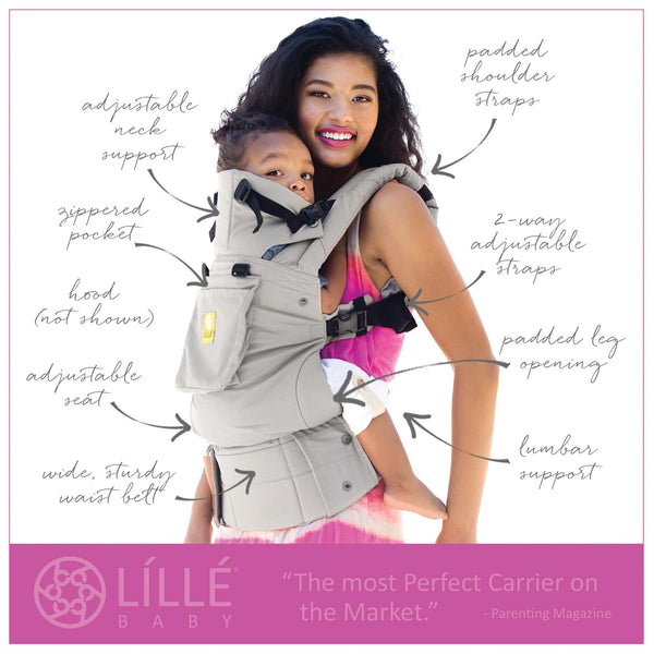 LilleBaby Charcoal with Black Complete Baby Carrier