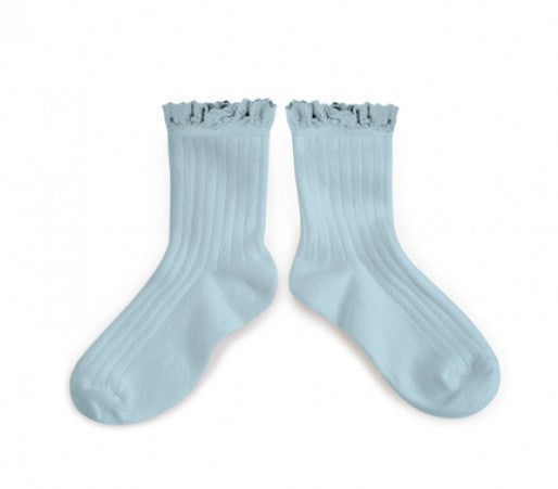 Collegien Cotton Short Socks With Lace