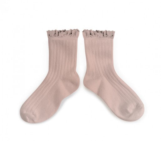 Collegien Cotton Short Socks With Lace