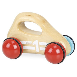 Vilac Car with Handle, Natural Wood