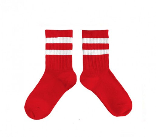 Collegien Nico Sport Socks - Red - Vrai Rouge