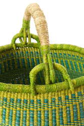 Blue & Green Kettle Basket